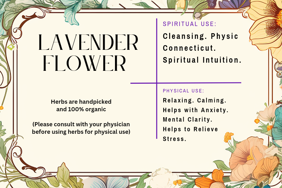 Lavender Flower - Mama Goddess Crystals N More