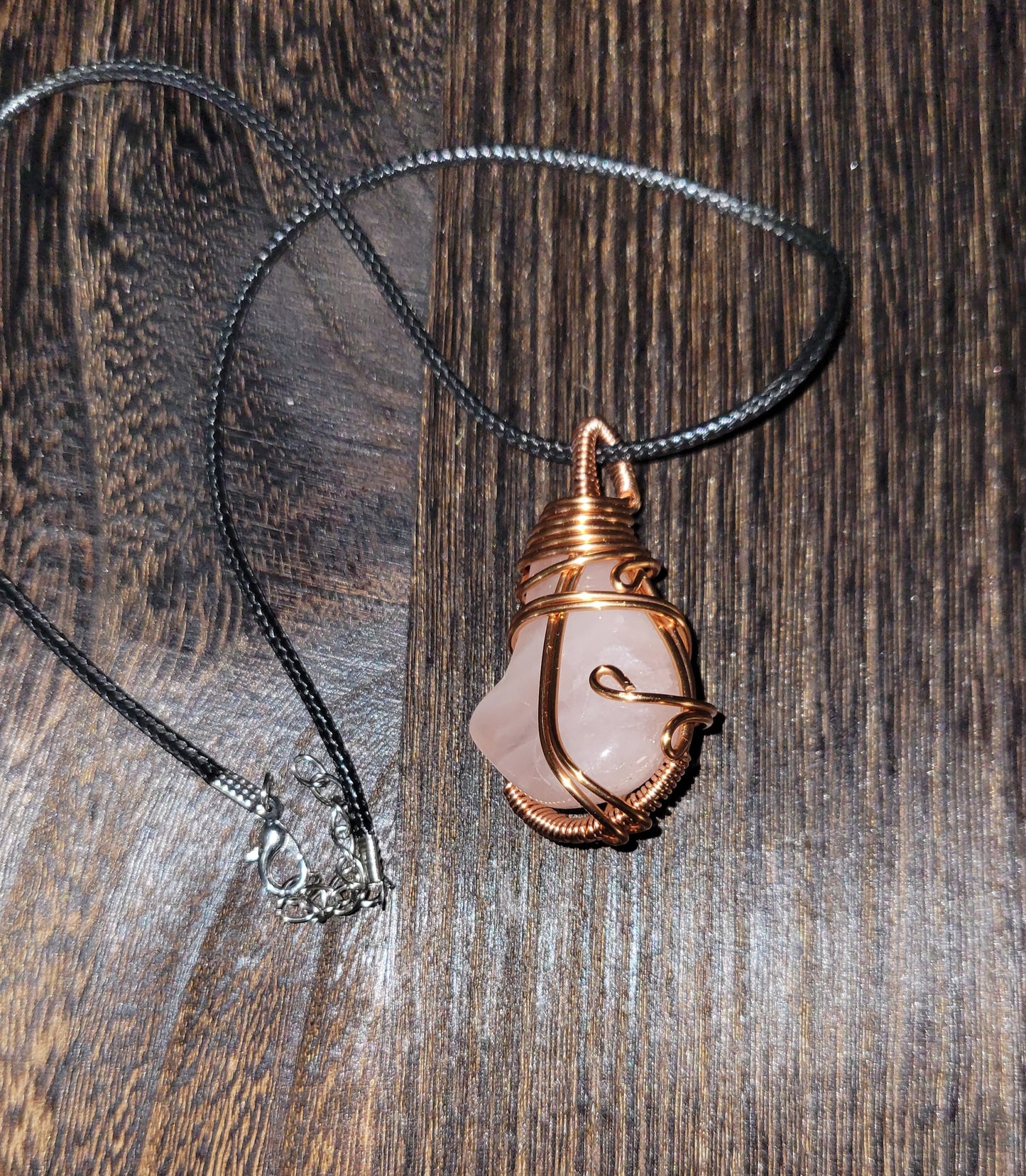 Rose Quartz Pendant Necklace