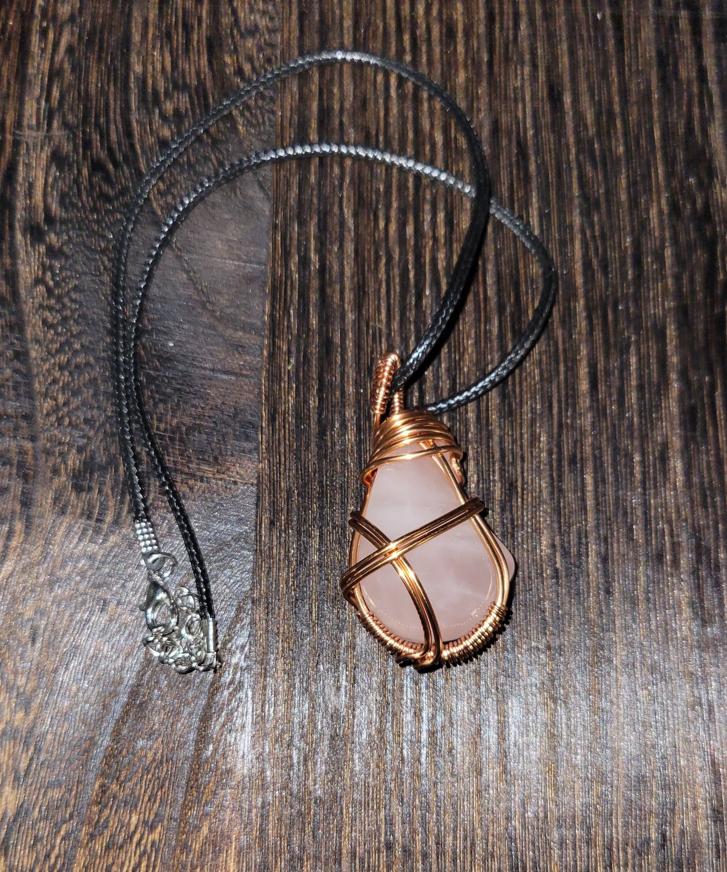 Rose Quartz Pendant Necklace