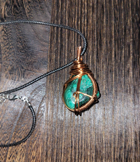 Malachite Pendant Necklace