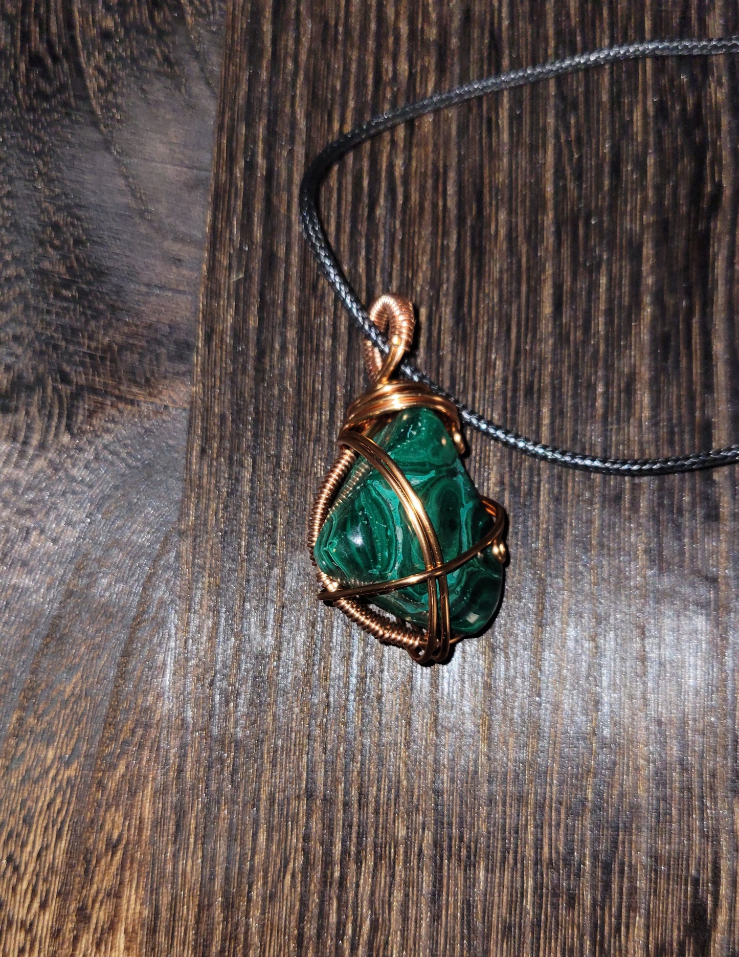 Malachite Pendant Necklace