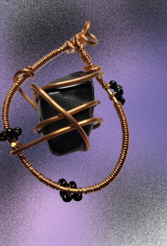 Black Tourmaline Pendant Necklace - Mama Goddess Crystals N More